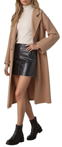 Generisch 2026 Mezcla Anorak Abrigo Gabardina de Invierno Corto Casual Ropa de Exterior Estilo Coreano Chaqueta a prueba de Viento (caqui, XL)