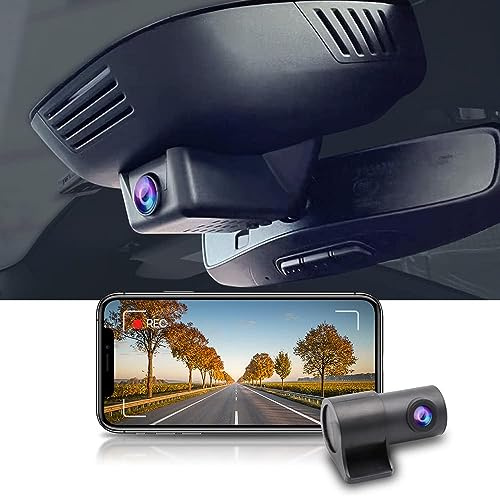 Fitcamx Dashcam Auto Vorne Hinten 1440P+1080P geeignet für Volvo 2023-2026 S60 V60 B5 B6 T5 T8 (Model B), OEM Dashcam 2K HD Video WIFI, Loop-Aufnahme, G-Sensor, WDR Auto Camera, Plug&Play, 64 GB-Karte