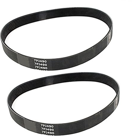 2pz/Confezione, 7EPJ 490 Cinghia di Trasmissione in Gomma Sincrona, Compatibile con Falciatrici Rotanti QUALCAST, Cinghia Dentata A Circuito Chiuso