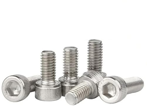TOP-VIGOR 120Pcs Hexagon Socket Head Cap Screws, M2.5 x 6mm 304 Stainless Steel Replacement Machine Fastener Screws for Bicycle Motorcycle Repair, Professionals Landlords Repairmen