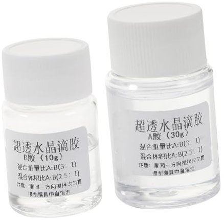 FUNOMOCYA Colla Epossidica Bicomponente Ab Resina Epossidica 3:1 Per Plastica Legno Trasparente Sicura E Durevole