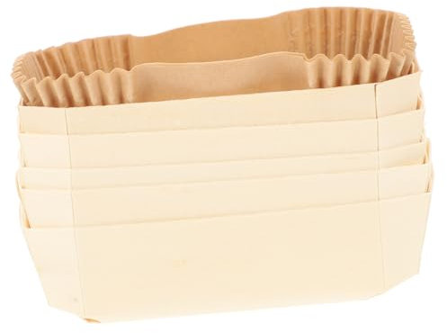 CRILSTYLEO 5 Stück Kastenform Kuchen Einweg Kuchenformen Rechteckige Kastenform Brot Papierbackform Rechteck Brotbackform Kasten Papier Muffinförmchen für Kleines Brot Muffins