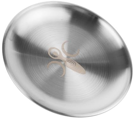 HOMOCONO Plateau Métal Rond De Assiette à Bijoux Acier Inoxydable Plateau pour Bougie Décorative