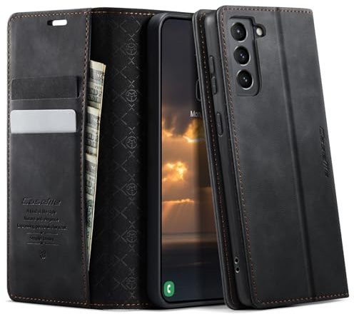 CaseMe Cover Libro per Samsung Galaxy S21 5G, Portafoglio RFID Magnetica