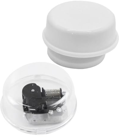 Cabilock 2 Pièces Base de Boîte à Musique et Mécanisme Rotatif à Enroulement pour Argile Accessoires DIY pour Créations Musicales