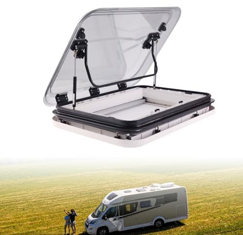 Fenêtre d'aération de toit avec lumière LED – Éclairage polyvalent et durable pour caravanes