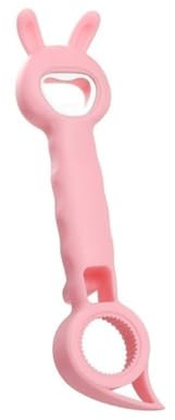 Abrelatas, Abridor de botellas multifunción 4 en 1: herramienta creativa universal for cerveza, latas y más(Pink)