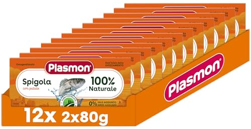 Plasmon Omogeneizzato Spigola 2x80g (12 Confezioni)
