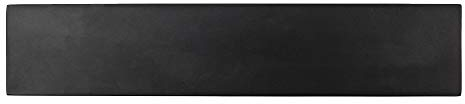 Rockingham Forge MK-300BK 12” Magnetic Black Rubber Wood Knife Rack with Wall Fixings