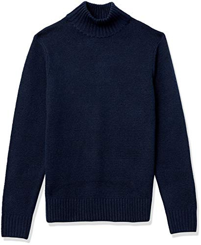 Amazon Essentials Maglione Dolcevita Morbido a Maniche Lunghe Uomo, Blu Marino, XXL