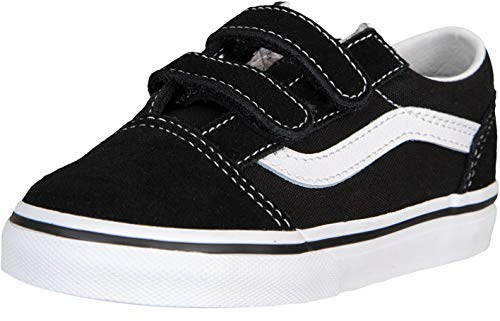 Vans Unisex Old Skool Sneaker, Black Blk Blk Enr, 12 UK Child