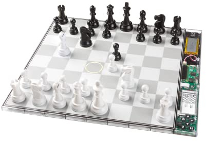 DGT Chess Computer Centaur Crystal Edition - Carcasa transparente para 2 jugadores a partir de 6 años