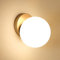Tealight Wandleuchte Innen, Kugel Wandlampe, Moderne Wandleuchten mit Glaskugel Lampenschirm Ø15CM, Badezimmer Wandbeleuchtung E27 für Schlafzimmer, Wohnzimmer, Nicht Leuchtmittel, Gold