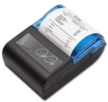 Sunydog Thermal Printer, Mini Thermal Receipt Printers, Portable USB Receipt Bill Ticket Printer with 58mm Print Paper Roll, Fit for Android for Win, Receipt Printer for Retail Sale Stores Restaurant