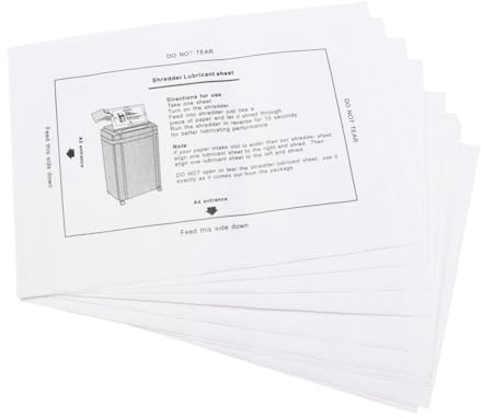 Operitacx 8St professionelles Aktenvernichteröl Ölpapier Schmierölpaket Haupt Klinge