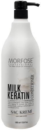 Morfose Milk Keratin Hair Conditioner 1000 ml - Après-shampooings Capillaire à Base De Protéines De Lait Et De Kératine