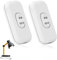 Interruttore lampada, 2 interruttori a cavo, 6 A, 250 V, interruttore a cavo a 2 – 3 poli, interruttore cavo, interruttore per lampada per tutti i tipi di lampade elettriche da tavolo (bianco)
