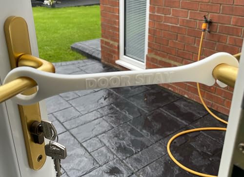 XL French Door Stay - Hold Open Patio Door Holder (Restraint) 24 cm Opening - Ideal for Large Dogs