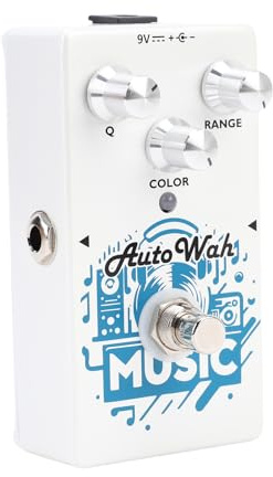 Luocute Pedal for Electric Guitar, Auto WAH Pedal Guitar Effects 70s Classic Design With Loop Recording 3 Knob Control for Fun Bass Lines Stage Performance, Electric Effects