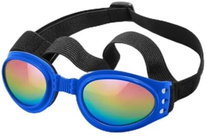 NiceNaiils Gafas para Perro Raza pequeña, protección UV, Gafas de Sol para Chihuahua Peluches, Halcones y Razas Muy pequeñas, para Coche,para Actividades al Aire Libre