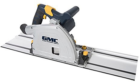 GMC 336282 1400W 165 mm Plunge Saw and Track Kit GTS165 UK, Silver