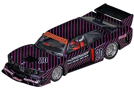 Carrera EVOLUTION 20027755 BMW 320 Turbo Flachbau Slotbil, skala 1:32, originaltrogen replik, med fram- och bakljus, uppgradering möjlig med digitaldekoder, den perfekta racingkänslan