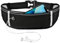 WuGU Laufgürtel, Lauftasche Jogging, Bauchtasche Wasserdicht, Running Belt Mit 3 Taschen, Verstellbare Lauftasche Mit Nacht Reflexband und Kopfhöreranschluss für Gehen, Verstellbarem Gummiband