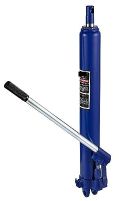 Wagenheber Hydraulischer lanr -Wanheber mit Einer Kapazität von 3 Tonnen/4 Tonnen, mit Einzelkolbenpumpe und Gabelkopfsockel, manueller Hubarbeitsbühne mit Griff (Color : 8T Red)