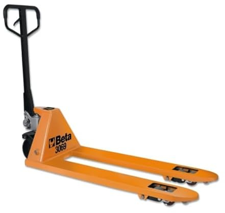 Beta 3069 – Handhubwagen 2,5 t, Gabeln 1150 × 540 mm, PU-Räder und -Rollen, Sicherheitsventile und 3-Positionen-Hebel – für Werkstätten und Lager