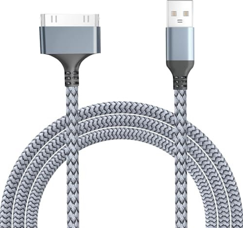 LBSC 30 Pin to USB C Cable - 6ft Nylon Braided Charging Cable for Old iPhone 4/4S/3GS/3, iPad 1/2/3,iPod Classic/Nano/Touch Generations (2007-2009 Models),Type c to 30 pin adapter charging & data cord