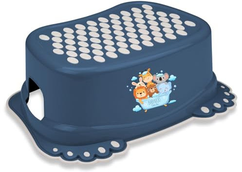 Kinderhocker TÜV Rheinland geprüft! Kinder Toilettenhocker mit Anti-Rutsch Beschichtung für Stabilität. – Kinder Hocker