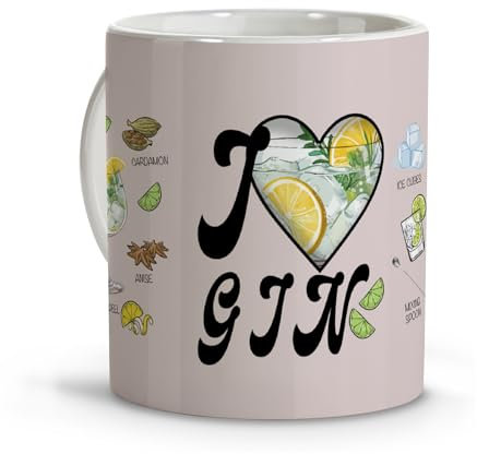 Tasses à café originales. Cadeaux pour homme originaux. Tasses petit-déjeuner avec phrases. Tasse en céramique personnalisée. Idées cadeaux femme. Canènes. Verres à gin tonic. Gin et tonique. Gin kit.