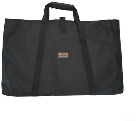 Borsa portaoggetti pieghevole in tessuto Oxford 600D, resistente, impermeabile, con manico anti-strangolamento (60 x 40 cm, nero)