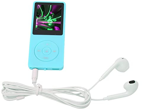 Mp3 Mp4-Spelare, 1,8 Tum Skärm 8gb Minne 64gb Utbyggbar 30 Timmars Uppspelning Lättvikt Bärbar Multifunktion Sport Musikspelare, Mp3-Spelare med Fm-Radio för Män Kvinnor (Blå)