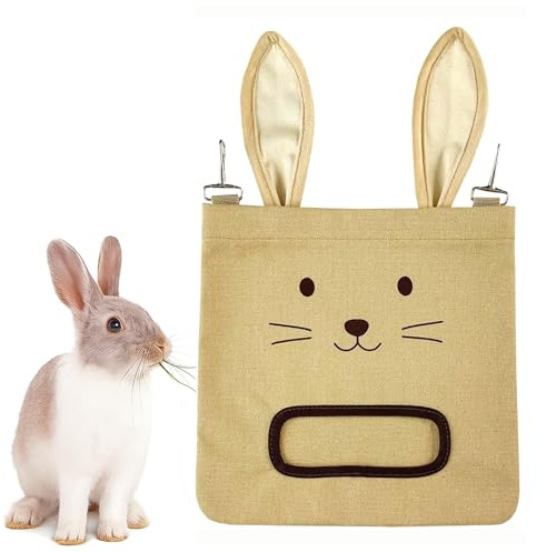 Colenumone Comedero de heno para conejos, comedero de heno colgante para conejos, cobayas y chinchillas; comedero de heno para conejos, soporte de heno para conejos, compatible con heno Timothy y