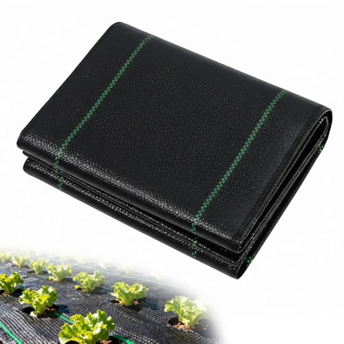 Ogräsfleece vattengenomsläpplig, bandväv, slitstarkt tyg 70 g/m² (1 m bred x 20 m lång), markväv, ogräsfolie med UV-skydd, ogrästyg för uppfälld bädd, trädgård, ogrästyg, rotskydd