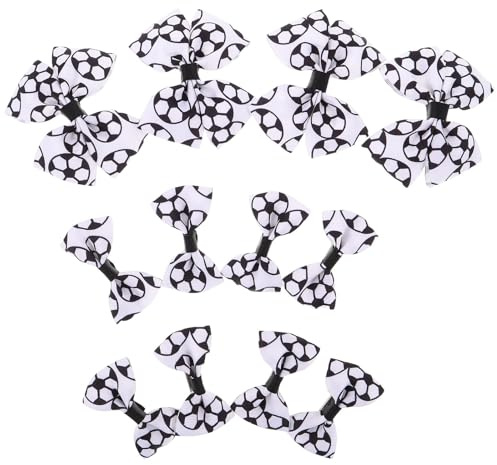 BESPORTBLE 12piezas Pinzas Cabello Forma de Fútbol Lazos de Fútbol para Niñas y Mujeres Accesorios Deportivos Pelo para Fiestas y Cumpleaños