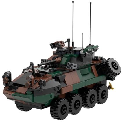 Lunaro LAV-25 - Veicolo da combattimento di fanteria, scala 1/35, set di blocchi modulari per auto blindate, kit di modellismo di veicoli funzionali, 476 pezzi