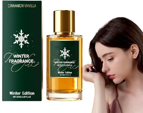 Winter Edition Women's Fragrance 50 ml - Cinnamon Vanilla Perfume Spray, Long-Lasting Cinnamon Vanilla Fragrance, Stylish Beauty Product for Day, Night, Wedding & Travel (1 Piece)