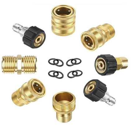 Chakedix Adaptateurs M22, buse haute pression, pistolet HP, x8