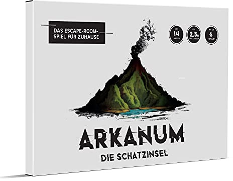 Arkanum die Schatzinsel – Escape Room Spiel für Erwachsene, Freunde und Familien. Gesellschaftsspiel für 1-6 Personen