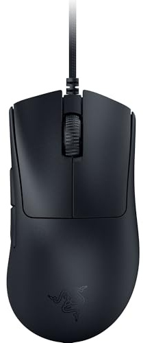 RAZER DeathAdder V3 Wired Gaming Mouse: 59g Ultra Lightweight - Focus Pro 30K Optical Sensor Fast Switches Gen-3 8K Hz HyperPolling 6 Programmable Buttons Ergonomic Speedflex Cable Black
