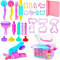 HappyGoLucky Spielzeug ab 2 3 4 5 6 Jahre Mädchen, Knete Zubehör Geschenk Mädchen 2 3 4 5 6 7 8 9 10 Jahre Spiele ab 3 4 5 Jahren Knete ab 2 3 Jahre Knetwerkzeug Kinderwerkzeug Knete Set