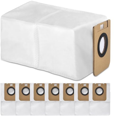 8 Bolsas Aspiradora Universal para Dreame S10, X10, L10s Ultra, L10SPro, S10Pro Robustas Bolsas de Polvo, Bolsas Basura para Robot de Barrido