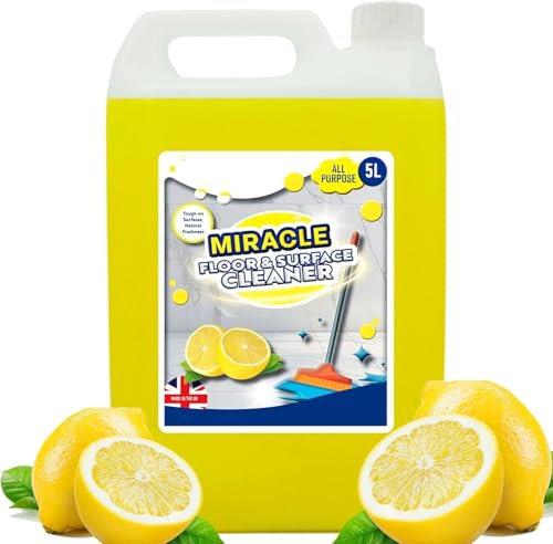 Interior & Exterior All Purpose Lemon Floor Surface Cleaner Concentrate Formula Ideal For All Surfaces (1)