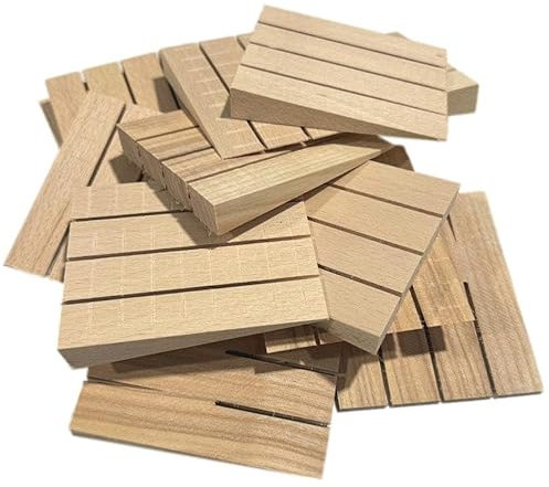 Taskar Hardwood Fence Panel Wooden Wedges Wood Shims (48 Pack)