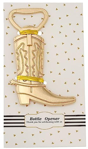 HYROOY Décapsuleur de bière en forme de botte de cowboy - Cadeau de mariage - Rétro - En alliage - Pour décoration de fête