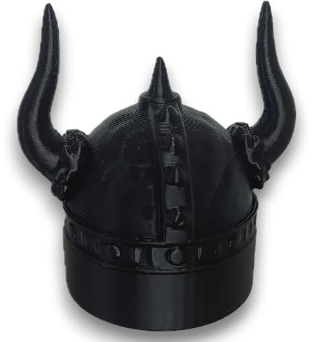 Generisk släpvagnskoppling skydd viking – kepsskydd för 50 mm kulhuvud motiv: vikingahjälm viking – skyddslock för bil AHK i svart – rolig, cool från Schinner 3D-tryck