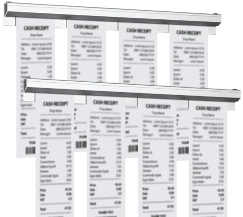 Porte-Commande 2Pcs, Porte Ticket Support 30CM pour Bons de Commande