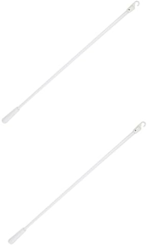 Ciieeo 4 Pièces Rotor De Store Vénitien Canne à Pêche Fenêtre Tiges Inclinaison Lattes Poignée Fibre De Verre Stores Vertical Fibres De Verre Blanche